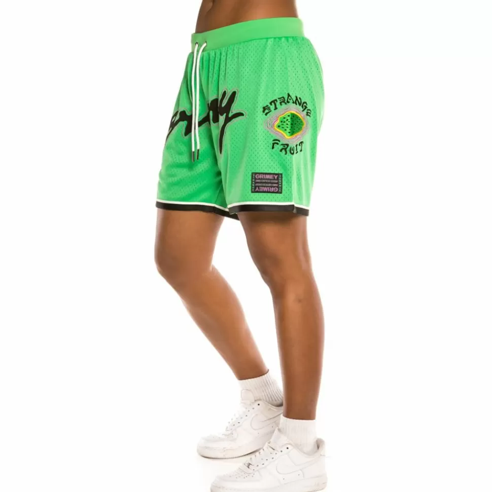 Women Outfits*Grimey Pack Sweatshort + Top "Strange Fruit" Mesh - Green - Spring 21