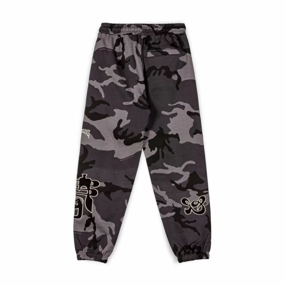 Pants*Grimey Panalon Chandal All Over Print Tusker Temple - Black - Fw23