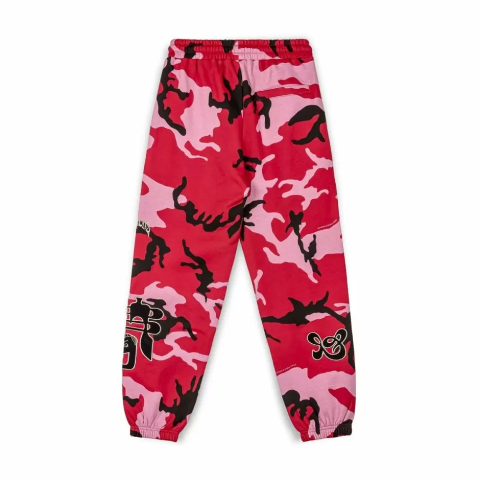 Pants*Grimey Pantalon Chandal All Over Print Tusker Temple - Red - Fw23