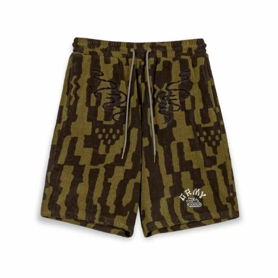 Shorts*Grimey Pantalon Corto Lucky Dragon All Over Jacquard Baggy - Black - Ss24
