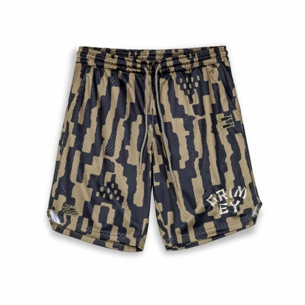 Shorts*Grimey Pantalon Corto Lucky Dragon Mesh Basket - Green - Ss24