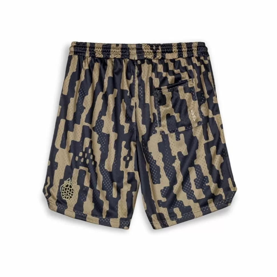Shorts*Grimey Pantalon Corto Lucky Dragon Mesh Basket - Green - Ss24