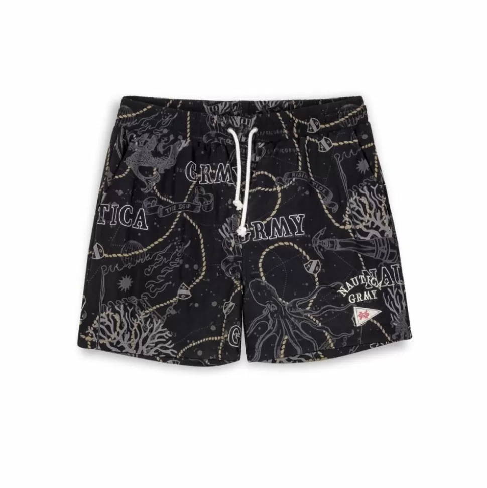 Shorts*Grimey Pantalon Corto Mighty Harmonist Nautica X Grmy - Black - Ss24
