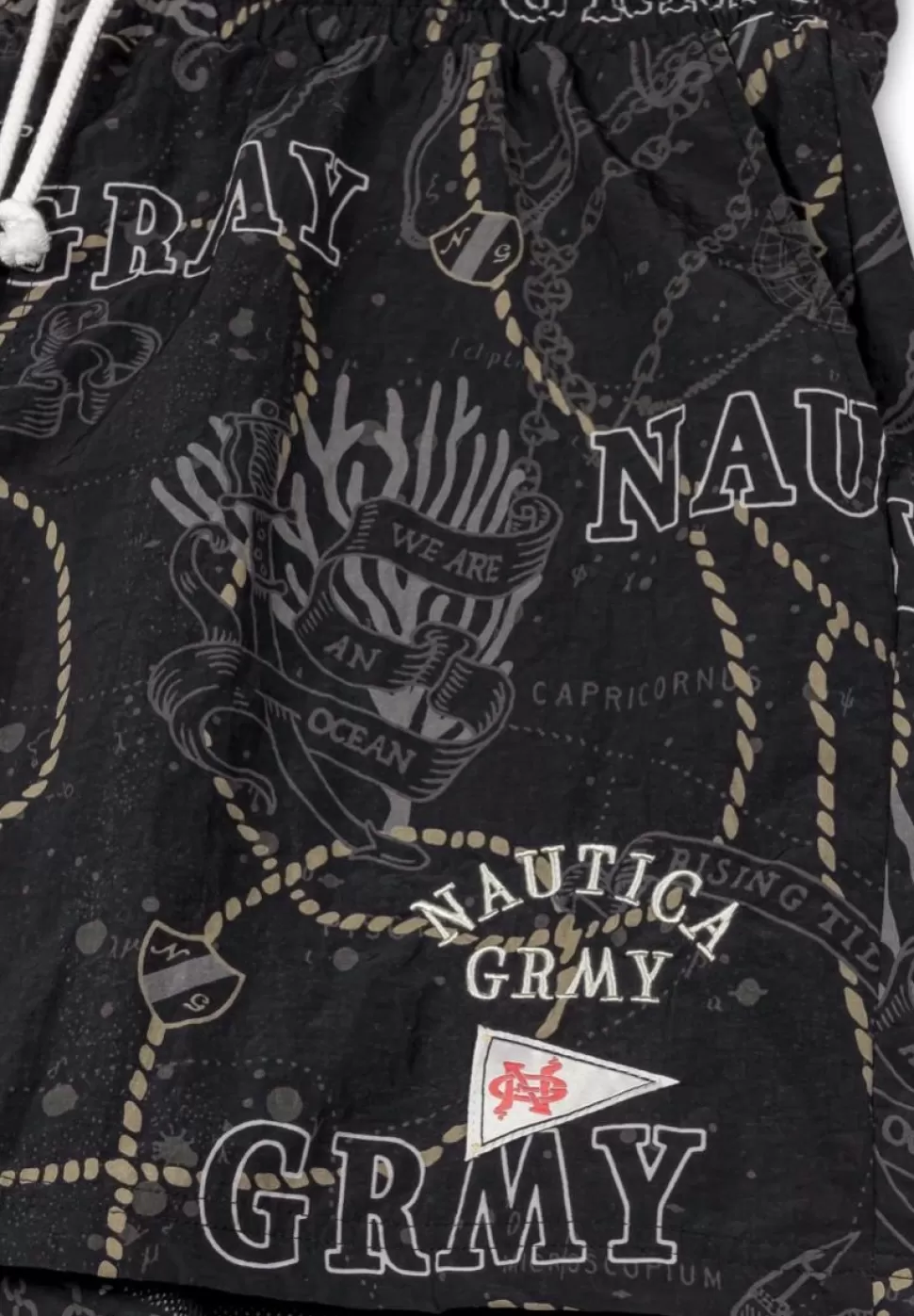 Shorts*Grimey Pantalon Corto Mighty Harmonist Nautica X Grmy - Black - Ss24