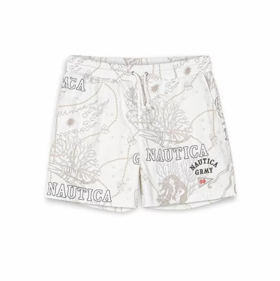 Shorts*Grimey Pantalon Corto Mighty Harmonist Nautica X Grmy - White - Ss24