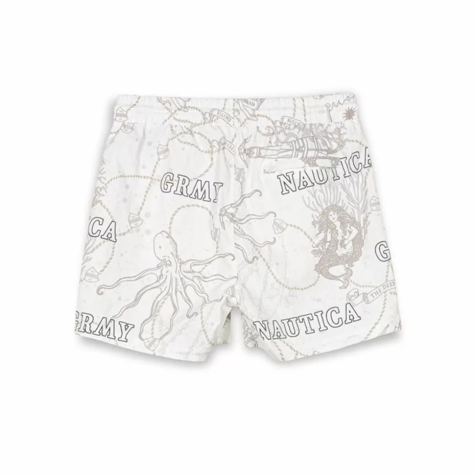 Shorts*Grimey Pantalon Corto Mighty Harmonist Nautica X Grmy - White - Ss24
