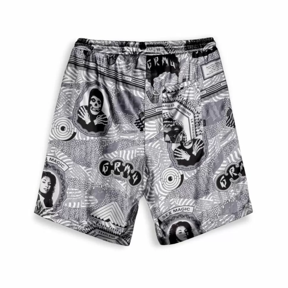 Ss24*Grimey Pantalon Corto Supastar Satin - Black - Ss24