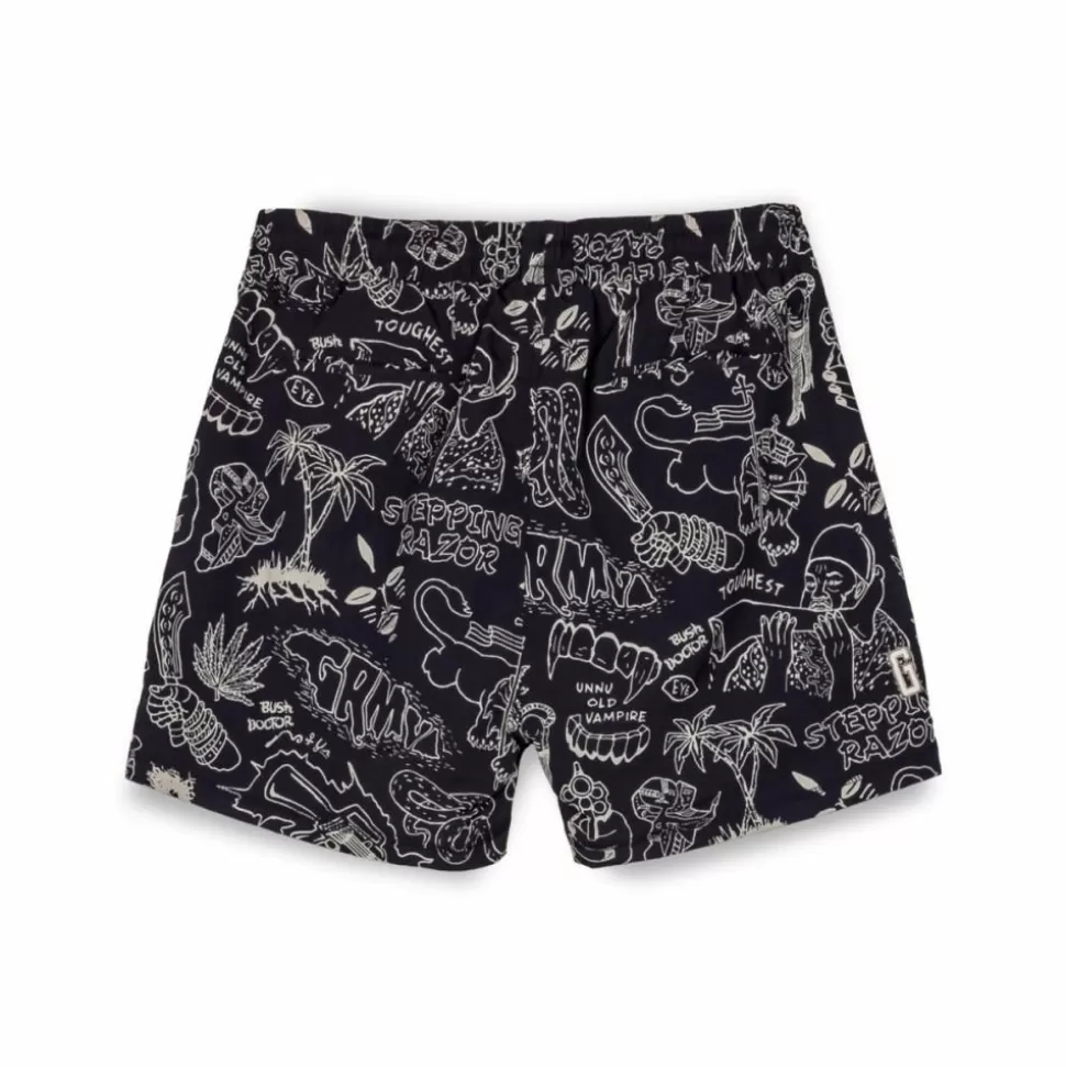 Shorts*Grimey Pantalon Corto The Toughest - Black - Spring 23