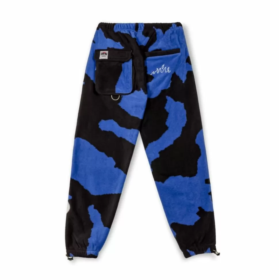 Pants*Grimey Pantalon Back At You All Over Print Polar Fleece - Royal Blue - Fw23