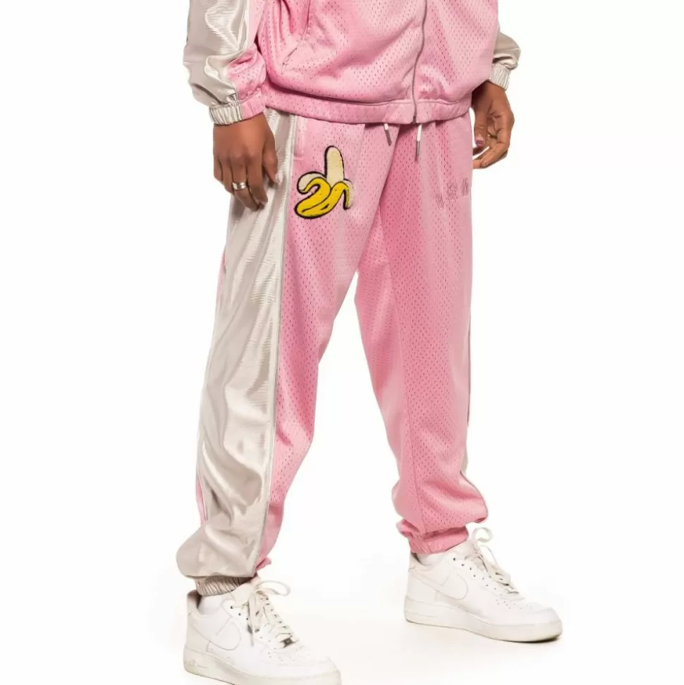 Pants*Grimey Pantalon Jungle Punch Mesh- Pink- Spring 22
