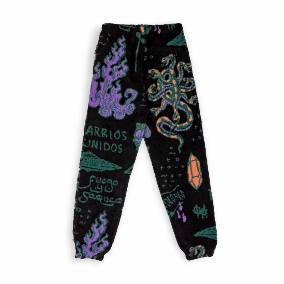 Recycled*Grimey Pantalon Lost Boys All Over Jacquard Sweatpants - Black - Winter 22