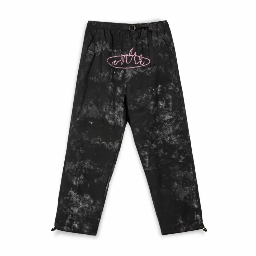 Pants*Grimey Pantalon Melted Stone Nylon Tie And Dye - Black - Fw23