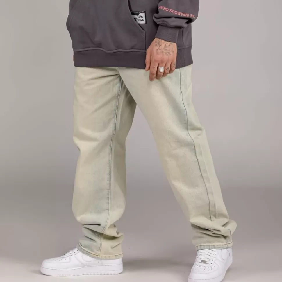 Pants*Grimey Pantalon Snow Fox - Washed Light Blue - Winter L 22