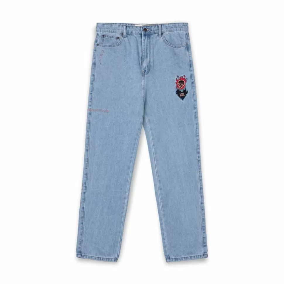 Pants*Grimey Pantalon Vaquero The Sweet Burn Regular - Washed Blue - Fw23