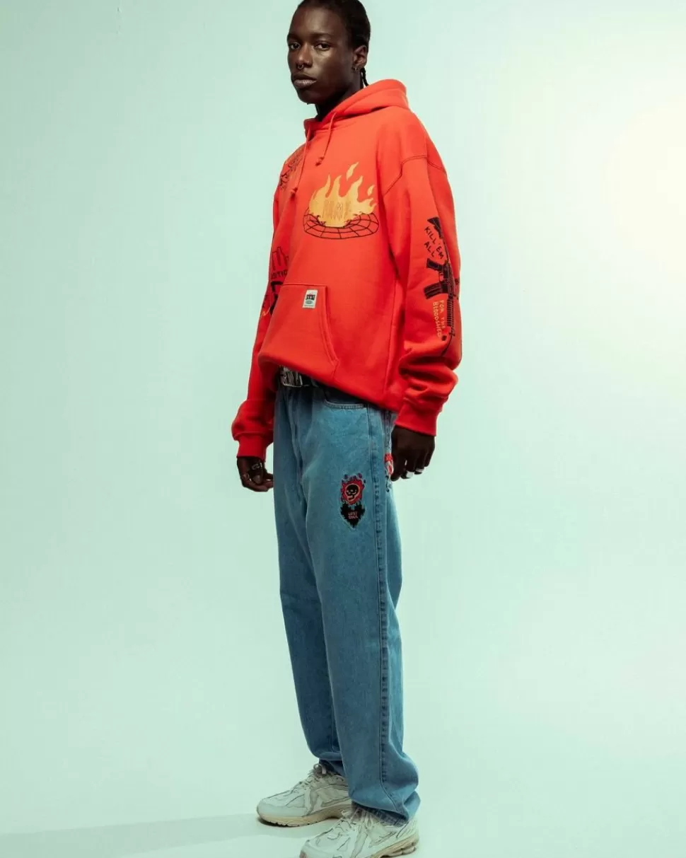 Pants*Grimey Pantalon Vaquero The Sweet Burn Regular - Washed Blue - Fw23