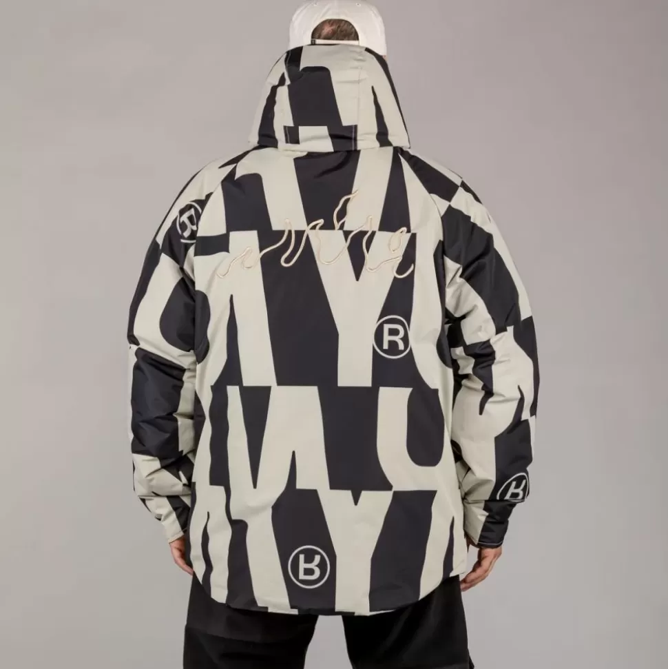 Jackets*Grimey Parka Snow Fox All Over Print - Black - Winter 22