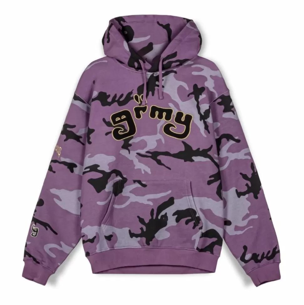 Sweatshirts*Grimey Sudadera Capucha All Over Print Tusker Temple Vintage - Purple - Fw23