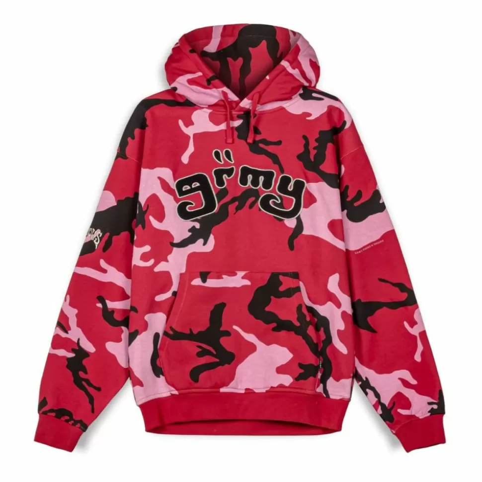Sweatshirts*Grimey Sudadera Capucha All Over Print Tusker Temple Vintage - Red - Fw23