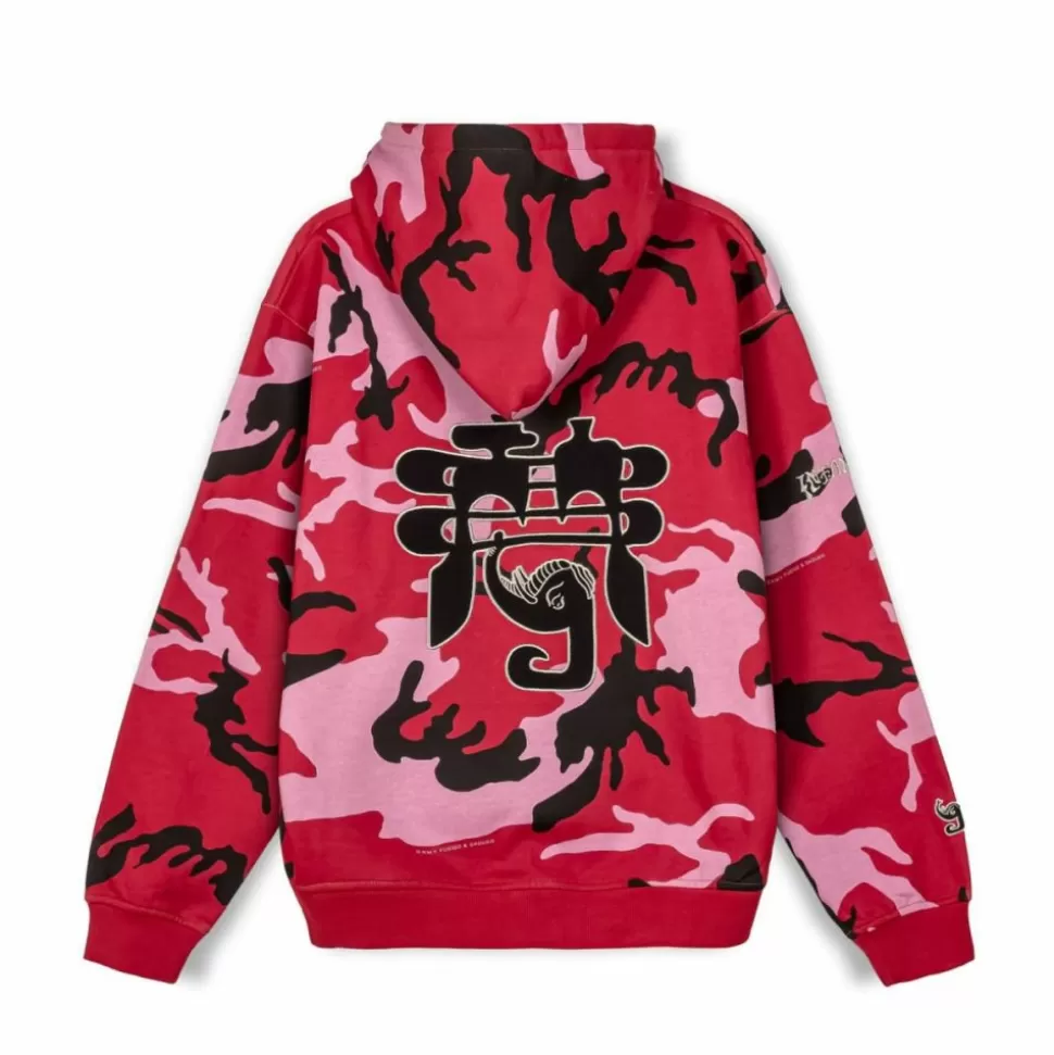 Sweatshirts*Grimey Sudadera Capucha All Over Print Tusker Temple Vintage - Red - Fw23