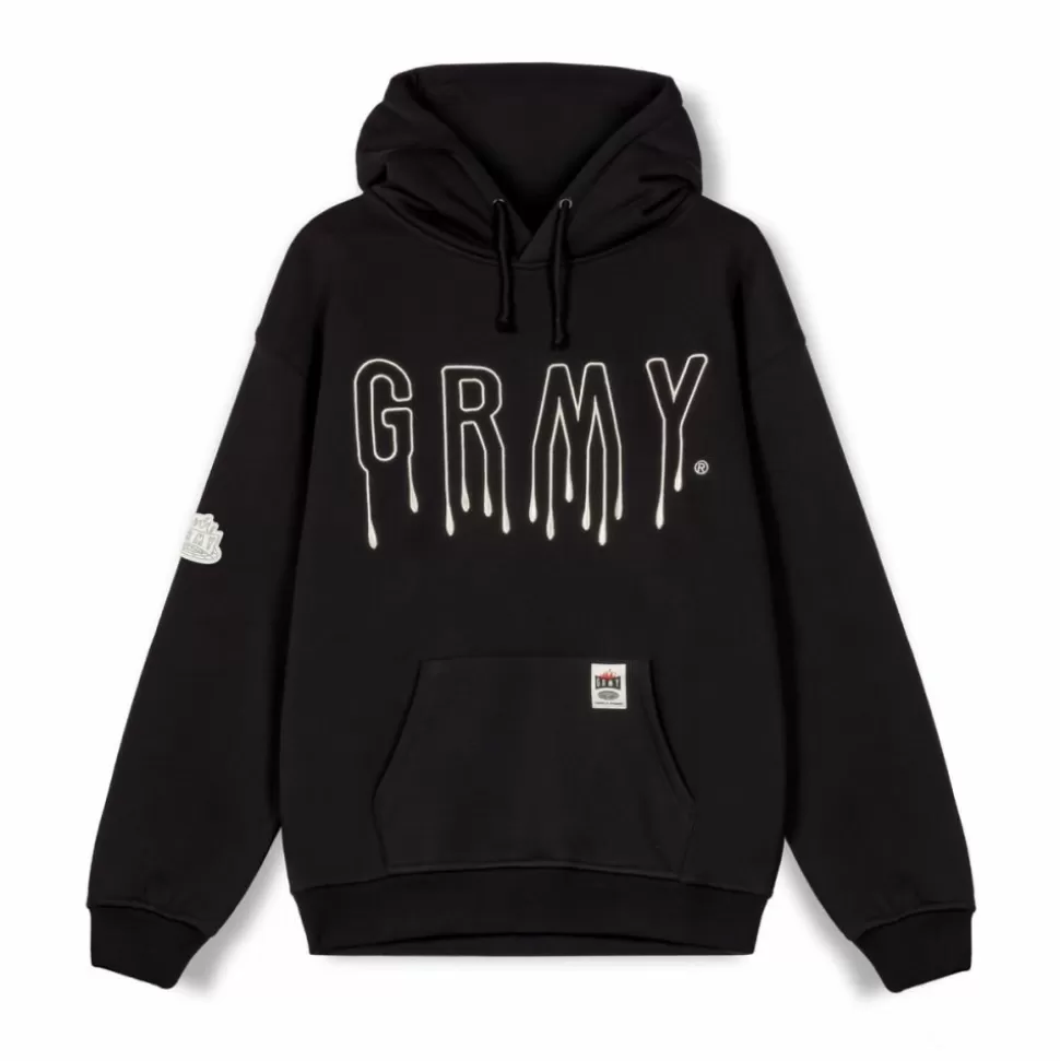 Sweatshirts*Grimey Sudadera Capucha Back At You Vintage - Black - Fw23