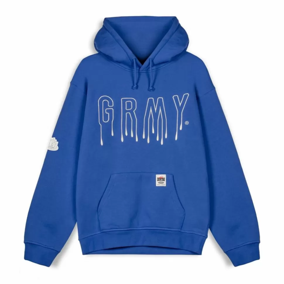 Sweatshirts*Grimey Sudadera Capucha Back At You Vintage - Royal Blue - Fw23