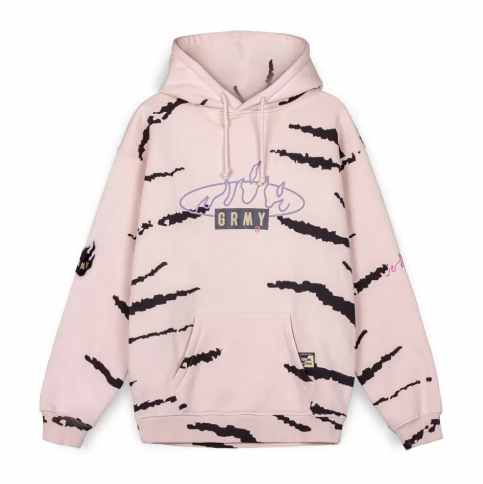 Sweatshirts*Grimey Sudadera Capucha Cloven Tongues All Over Print Vintage - Cream - Summer 23