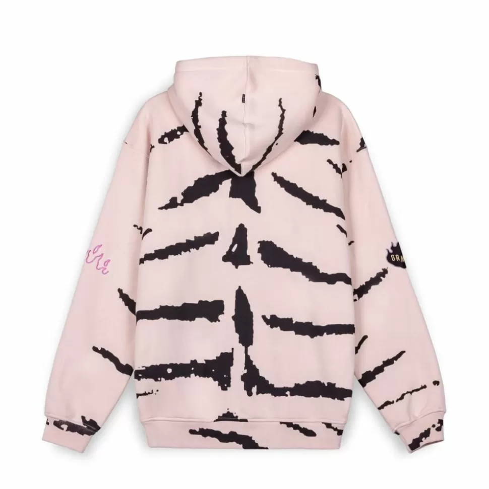 Sweatshirts*Grimey Sudadera Capucha Cloven Tongues All Over Print Vintage - Cream - Summer 23
