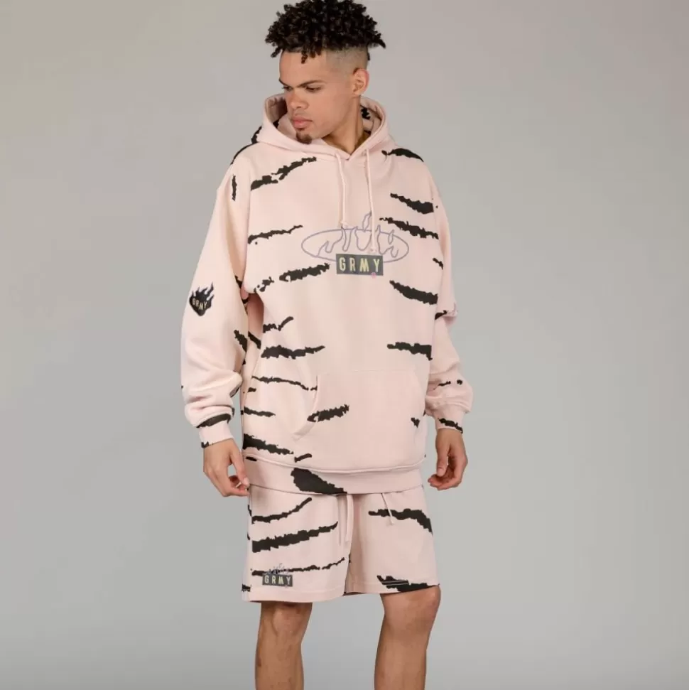Sweatshirts*Grimey Sudadera Capucha Cloven Tongues All Over Print Vintage - Cream - Summer 23