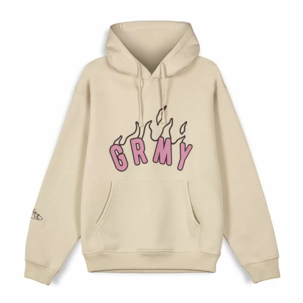 Organic*Grimey Sudadera Capucha Melted Stone Vintage - Cream - Fw23