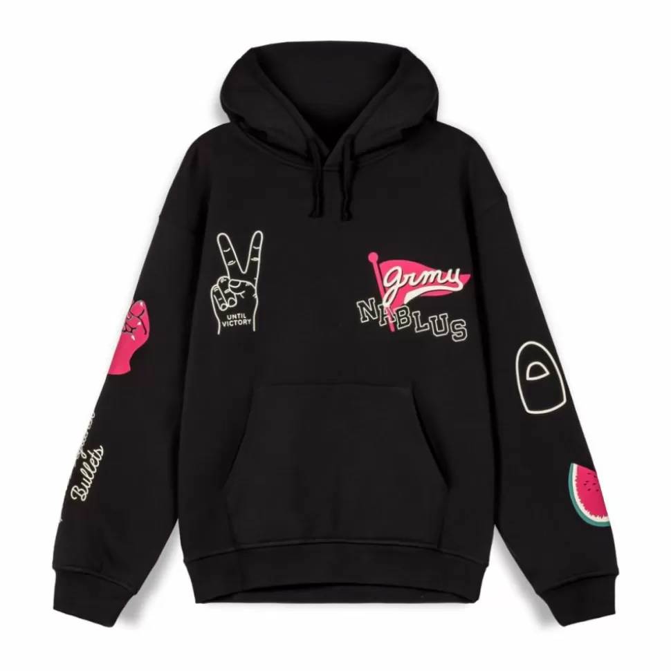 Sweatshirts*Grimey Sudadera Capucha Nablus Vintage - Black - Fw23