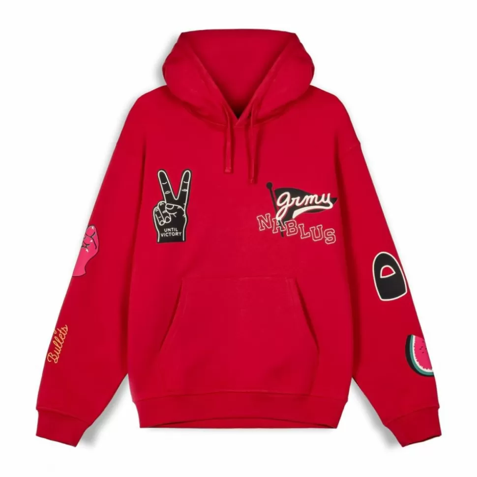 Sweatshirts*Grimey Sudadera Capucha Nablus Vintage - Dark Red - Fw23