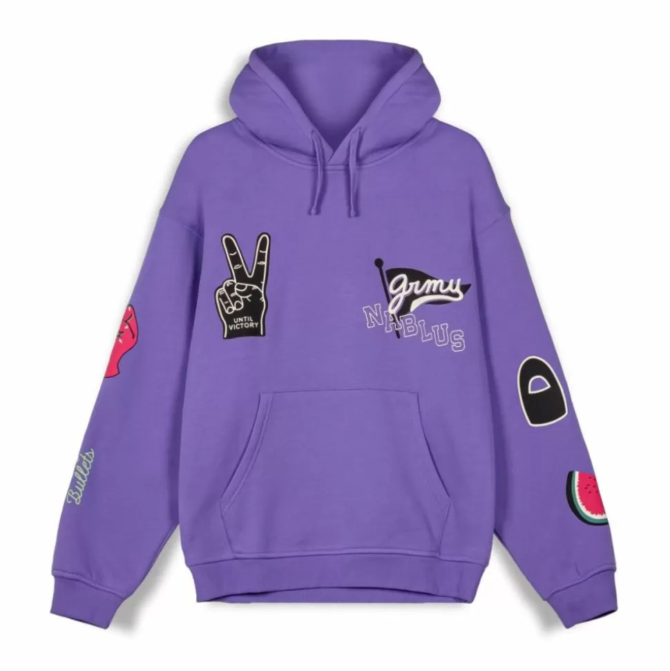 Sweatshirts*Grimey Sudadera Capucha Nablus Vintage - Purple - Fw23