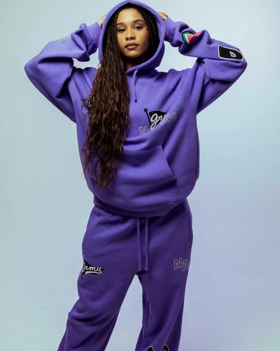 Sweatshirts*Grimey Sudadera Capucha Nablus Vintage - Purple - Fw23