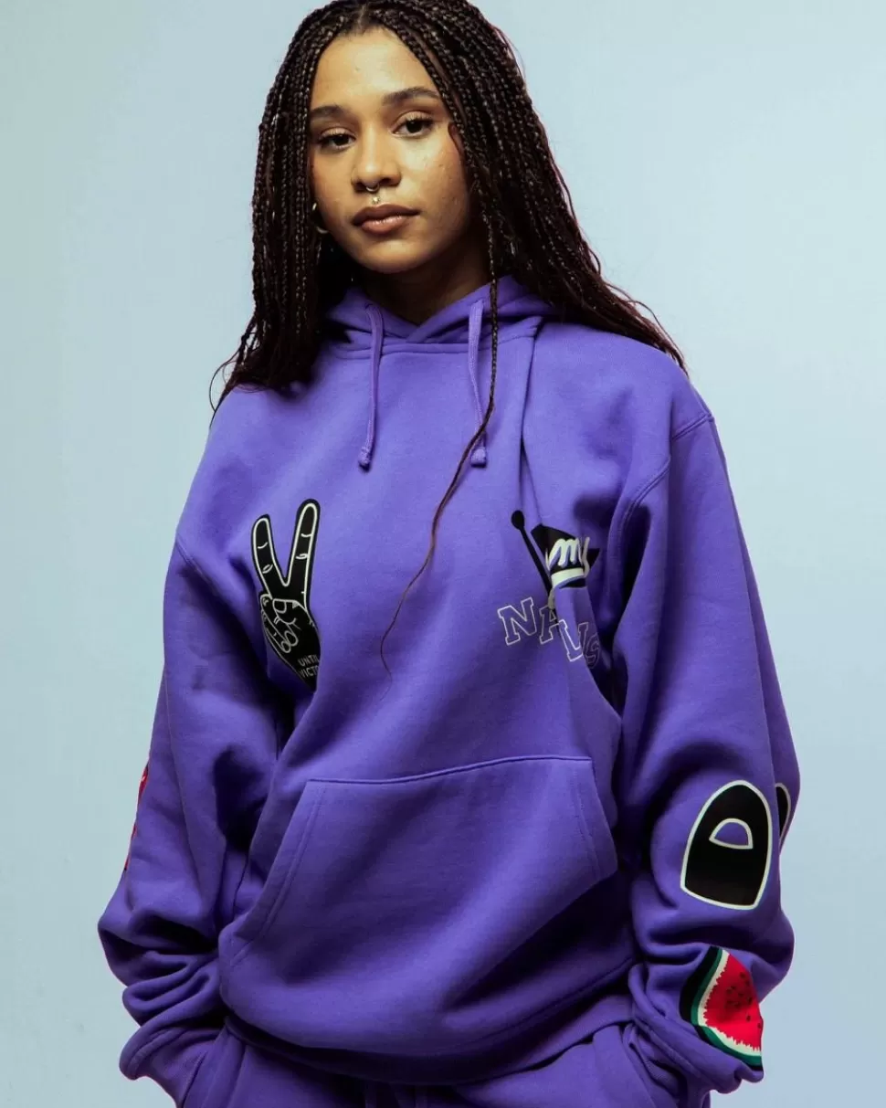 Sweatshirts*Grimey Sudadera Capucha Nablus Vintage - Purple - Fw23