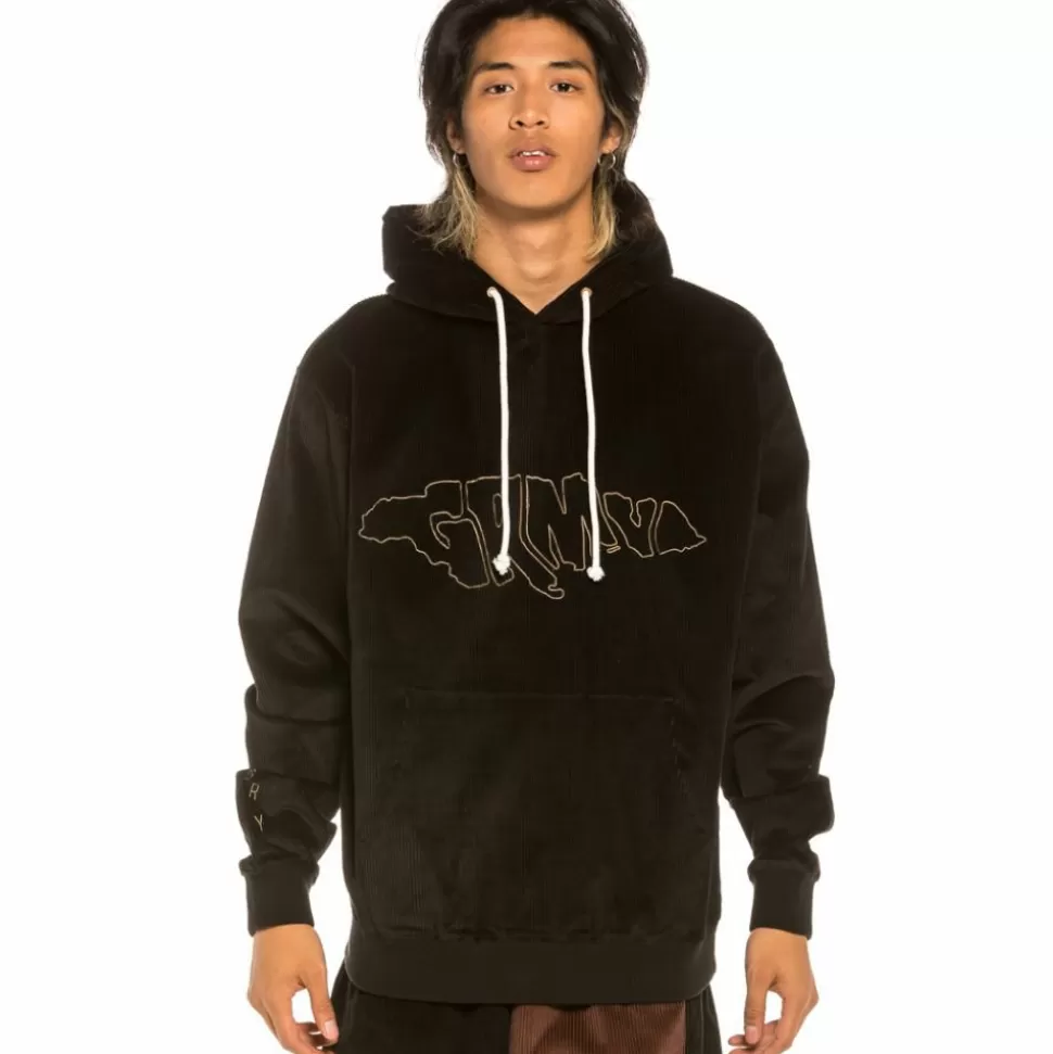 Sweatshirts*Grimey Sudadera "Aged Rum" Corduroy - Black - Winter 21