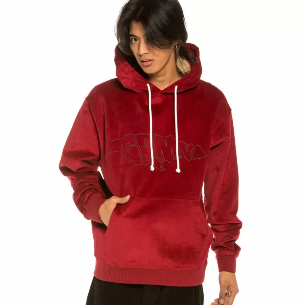Sweatshirts*Grimey Sudadera "Aged Rum" Corduroy - Red - Winter 21