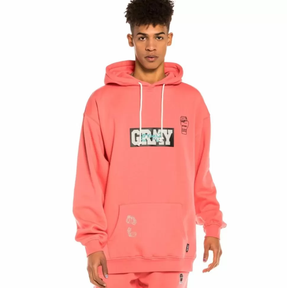 Sweatshirts*Grimey Sudadera "Day Dreamer" Hoodie - Coral - Spring 22