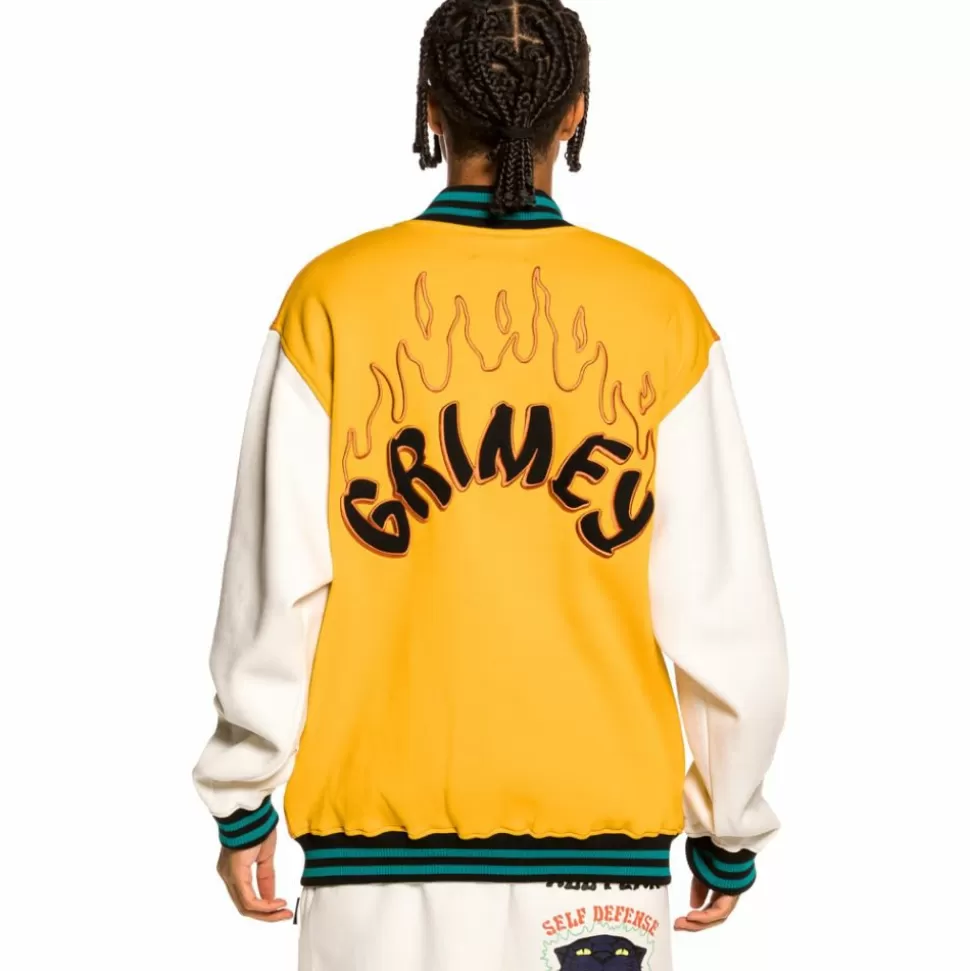 Sweatshirts*Grimey Sudadera "Destroy All Fear" Zip Crewneck - Brick - Fall 21