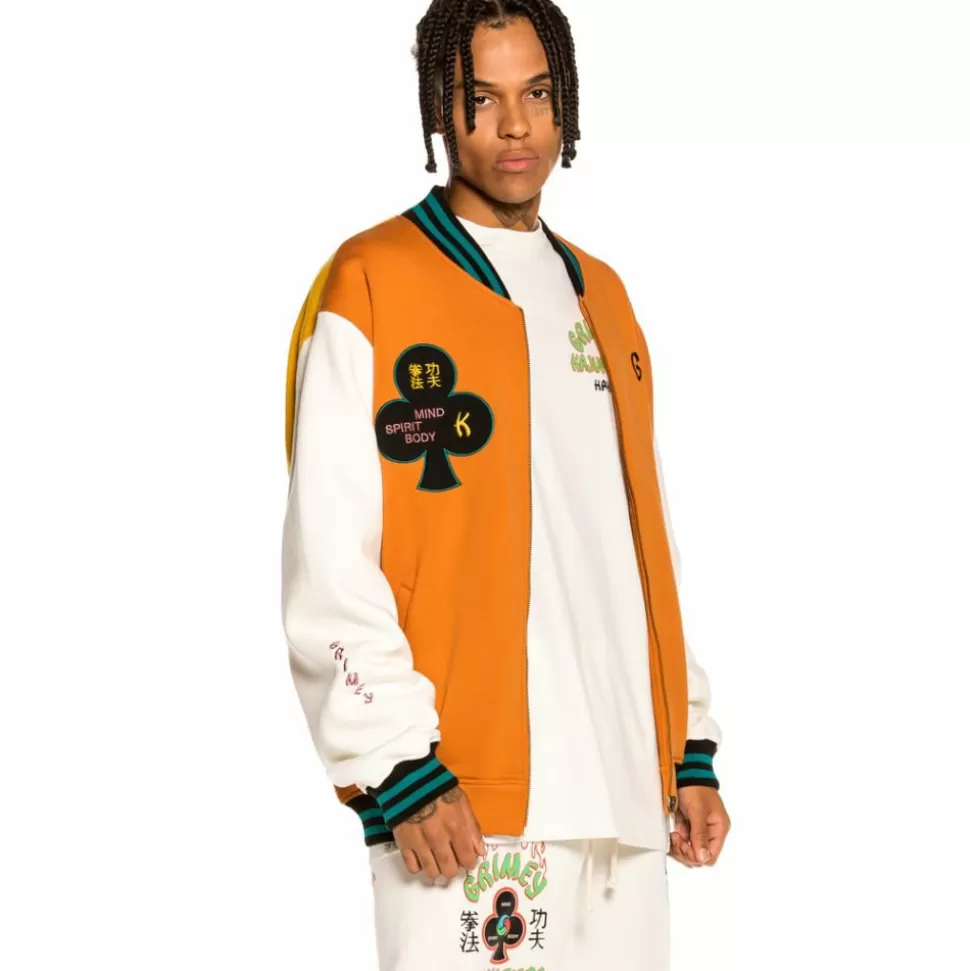 Sweatshirts*Grimey Sudadera "Destroy All Fear" Zip Crewneck - Brick - Fall 21