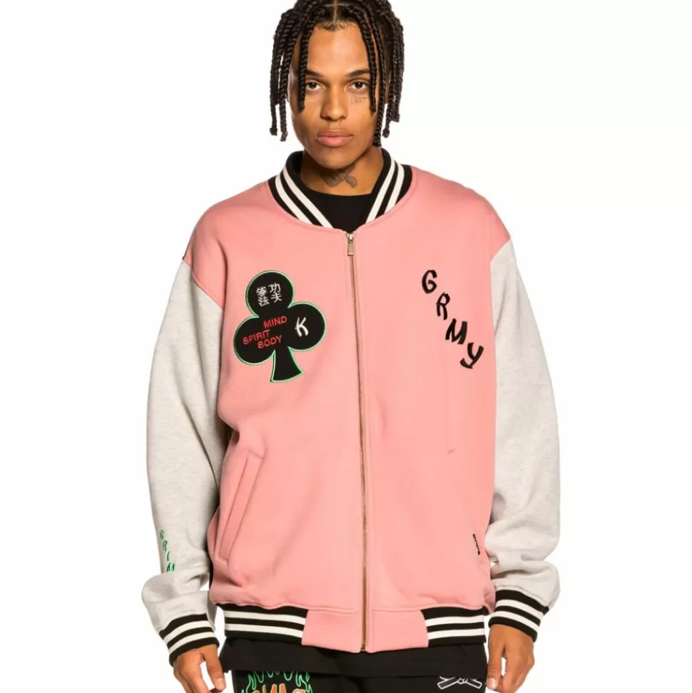 Sweatshirts*Grimey Sudadera "Destroy All Fear" Zip Crewneck - Pink - Fall 21
