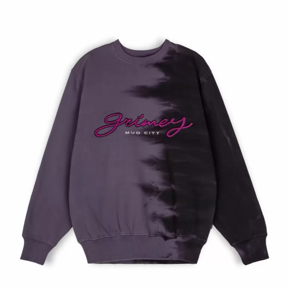 Sweatshirts*Grimey Sudadera "Dust Storm" Tie & Dye Crewneck - Black - Fall 22
