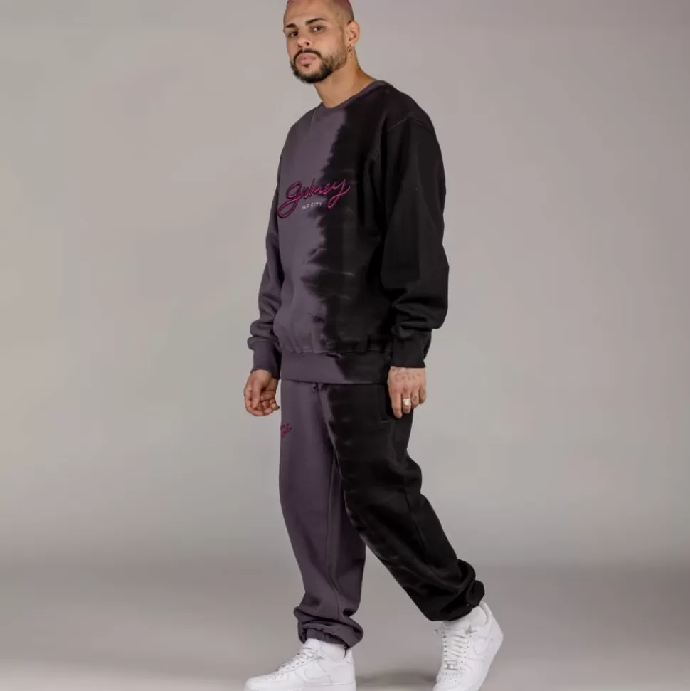 Sweatshirts*Grimey Sudadera "Dust Storm" Tie & Dye Crewneck - Black - Fall 22