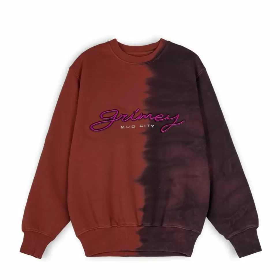 Sweatshirts*Grimey Sudadera "Dust Storm" Tie & Dye Crewneck - Brown - Fall 22