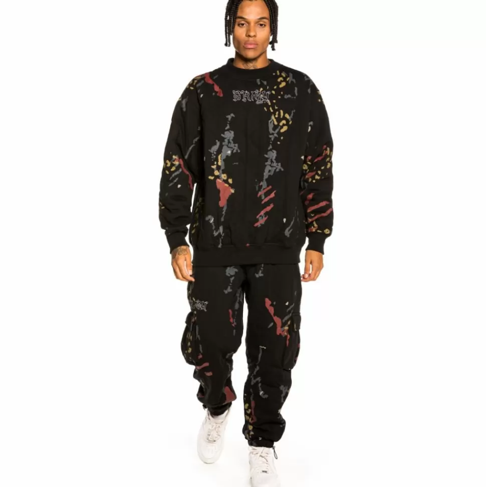 Sweatshirts*Grimey Sudadera "Jazz Thing All Over Print" Padded Crewneck - Black - Fall 21