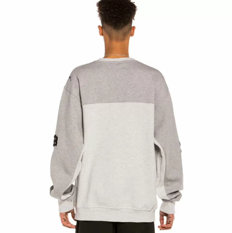 Sweatshirts*Grimey Sudadera "Jungle Punch" Bicolor Crewneck - Sport Grey - Spring 22
