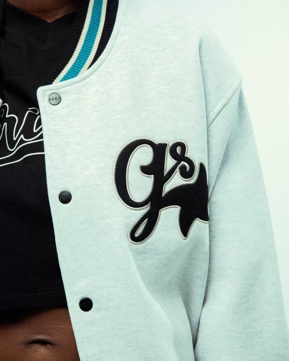 Sweatshirts*Grimey Sudadera Madrid Fleece Button Heavyweight - Sport Grey - Fw23