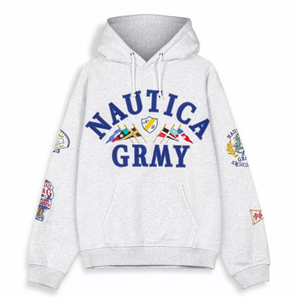 Ss24*Grimey Sudadera Mighty Harmonist Nautica X Grmy - Sport Grey - Ss24