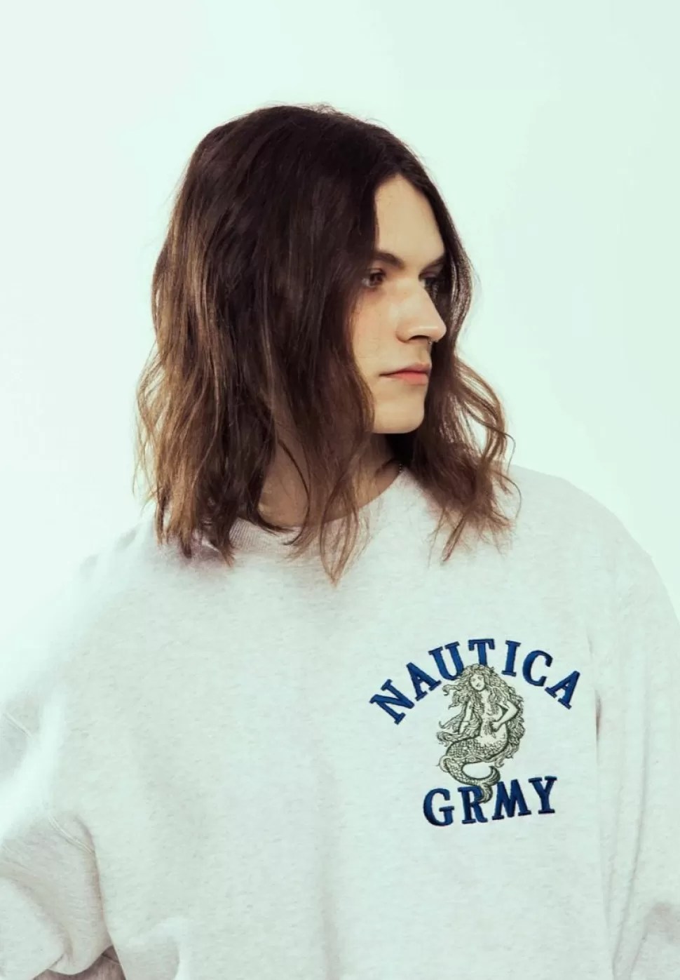 Ss24*Grimey Sudadera Mighty Harmonist Nautica X Grmy - Sport Grey - Ss24
