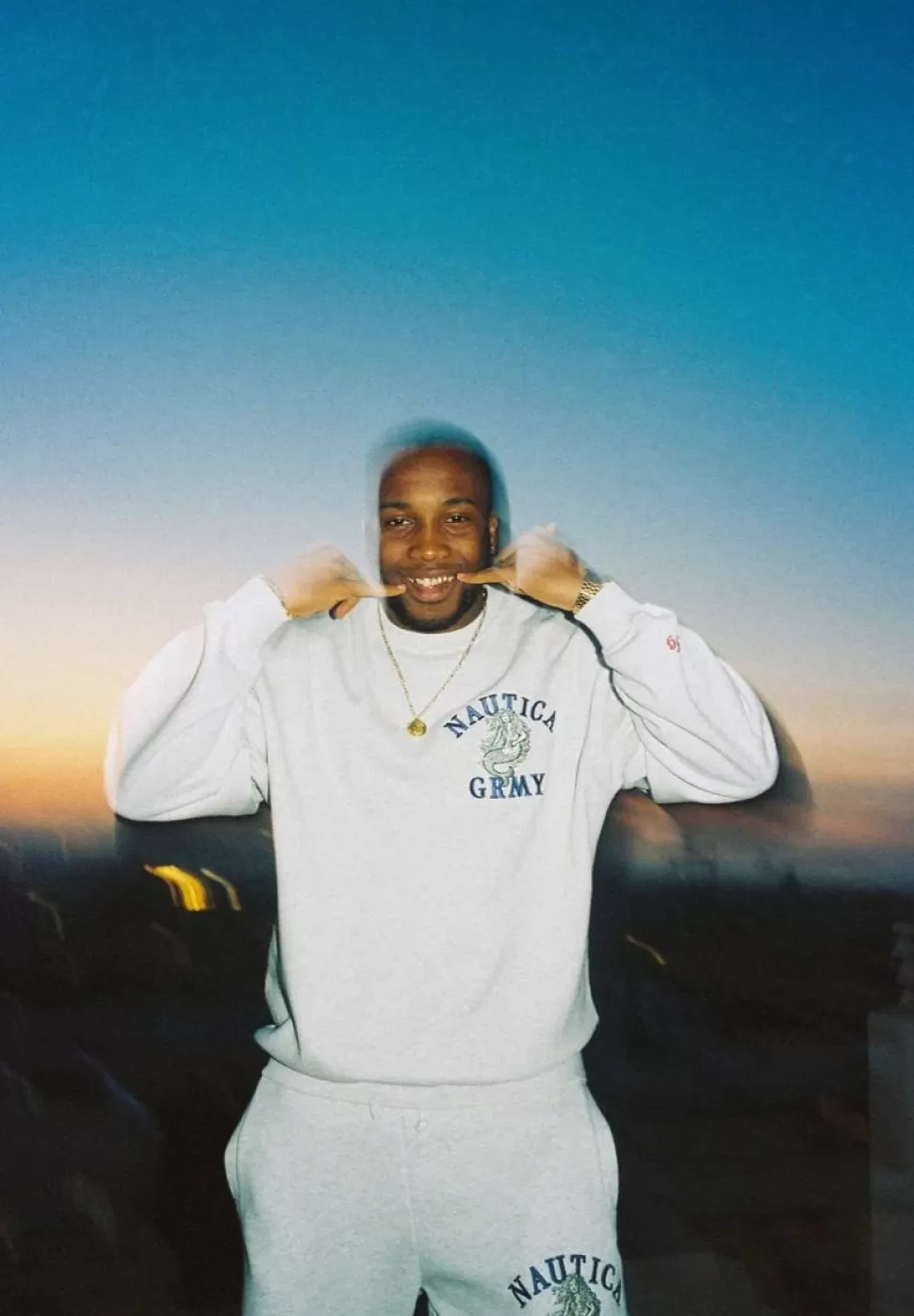 Ss24*Grimey Sudadera Mighty Harmonist Nautica X Grmy - Sport Grey - Ss24
