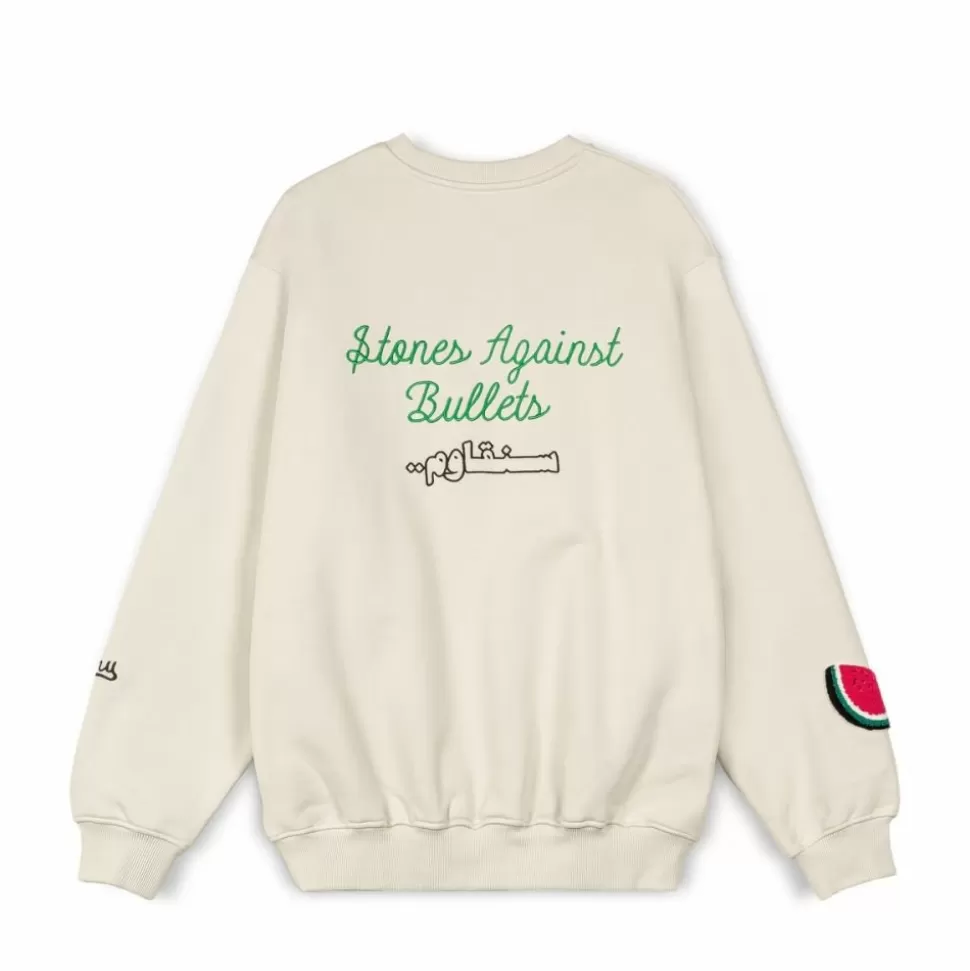 Sweatshirts*Grimey Sudadera Nablus Vintage - White - Fw23